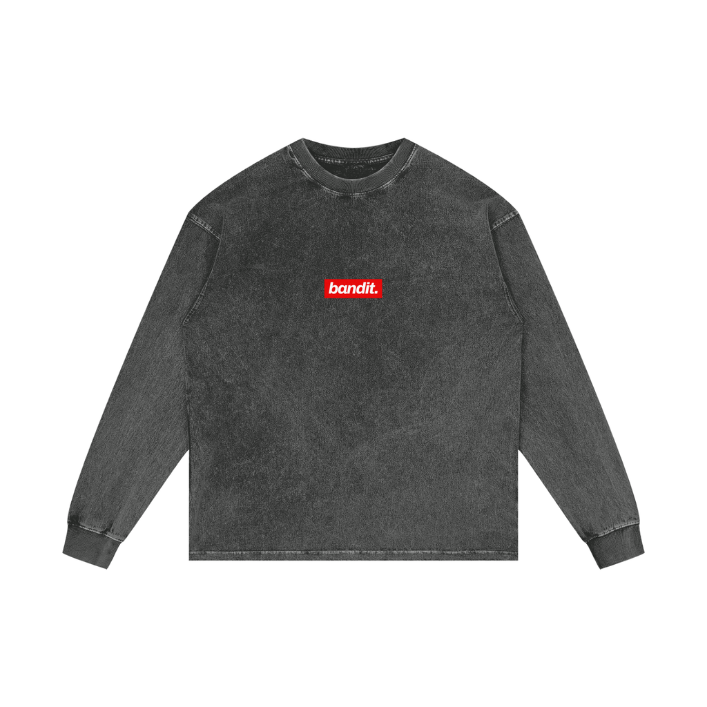Subpar Lifestyle Acid Washed Long Sleeve Golf Tee - Long Sleeve - Pirate Gray