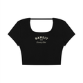 Bandit Golf & Cowboy Club Open Back Cropped T-Shirt - T-Shirt - Black