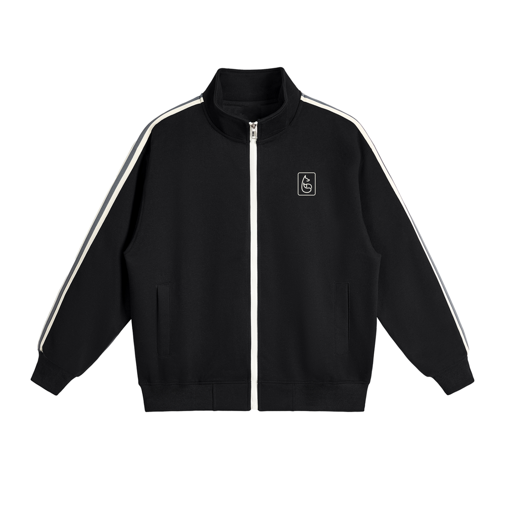 Bandit Contrast Side-Stripe Light Golf Jacket - Jacket - Black