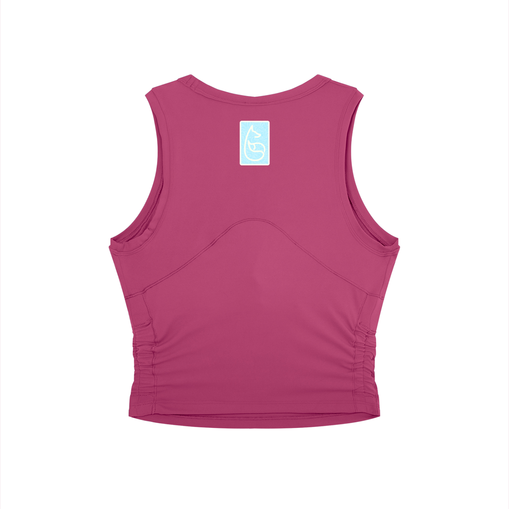 Bandit Crewneck Athletic Tank Top - Tank Top - Rose Red