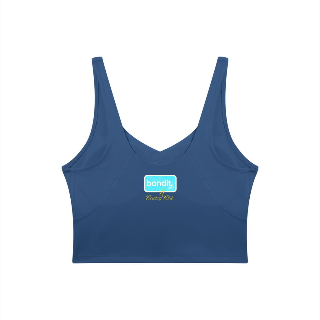 Women's V-Neck Bandit Golf & Cowboy Club Sports Bra - Sports Bra -