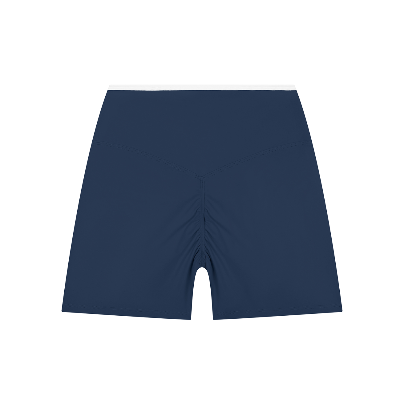 Striped High Rise Training Shorts - -