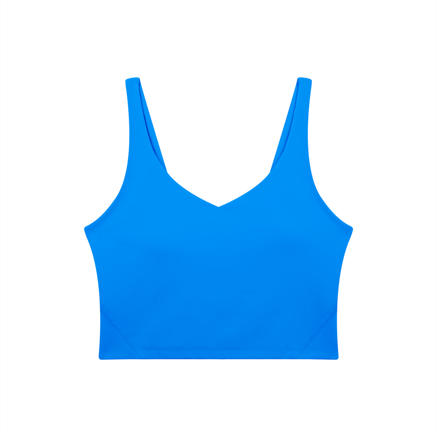 Women's V-Neck Bandit Golf & Cowboy Club Sports Bra - Sports Bra - Colorful Blue