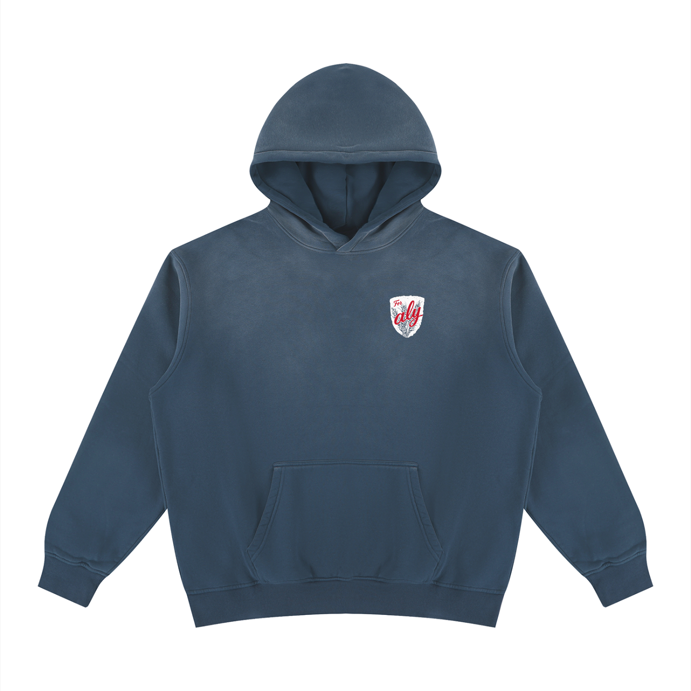 For Aly Vintage Washed Fleece Hoodie