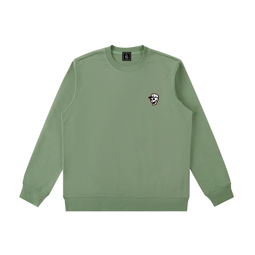 Skullmaster 2000 Crewneck Sweatshirt - Sweatshirt - Army Green