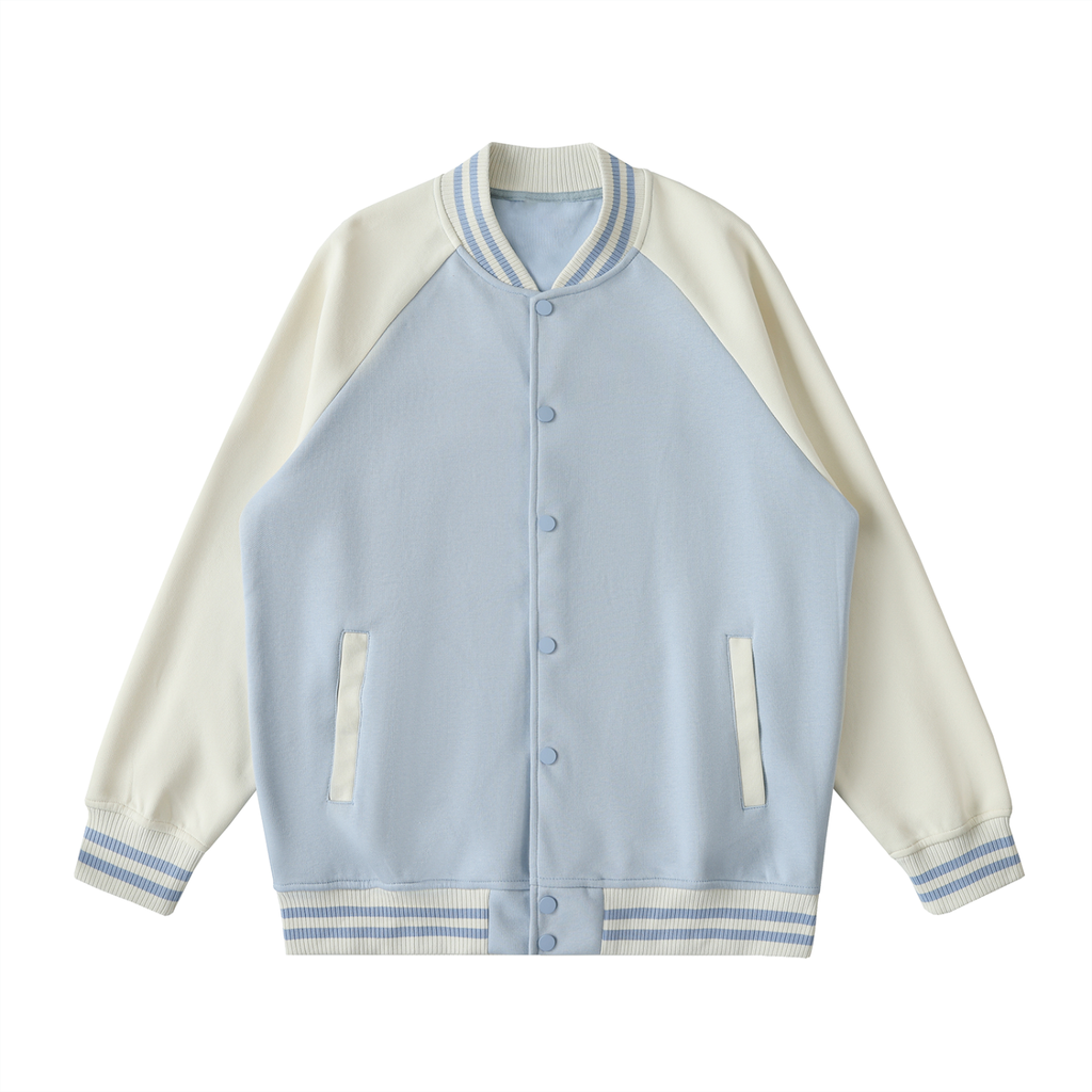 Bandit Golf x Cowboy Club Varsity Jacket - Jacket - Light Blue with Apricot