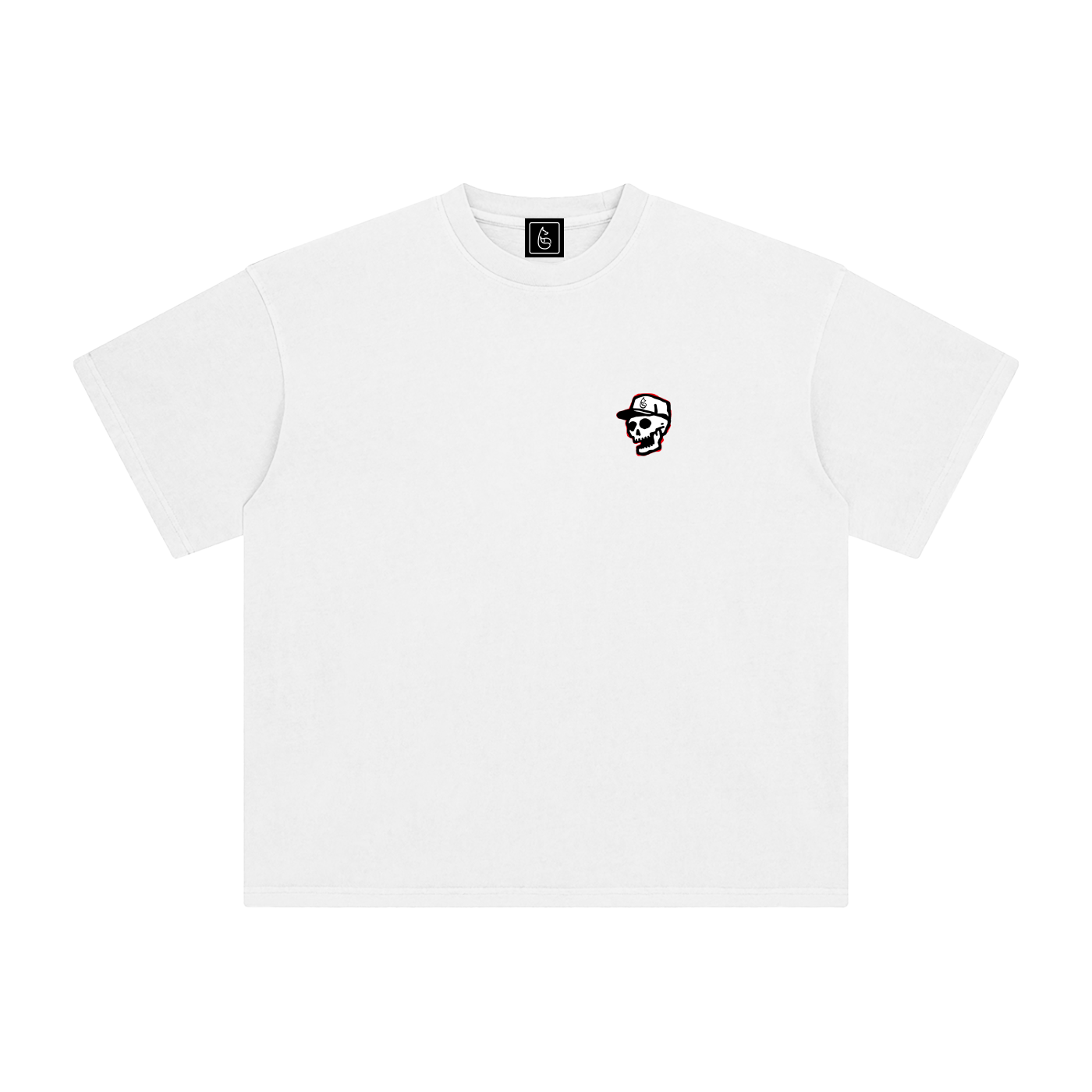 Skullmaster 2000 Enzyme Washed Golf Tee - T-Shirt - White