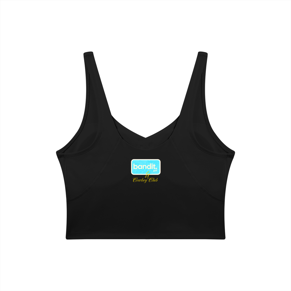 Women's V-Neck Bandit Golf & Cowboy Club Sports Bra - Sports Bra -