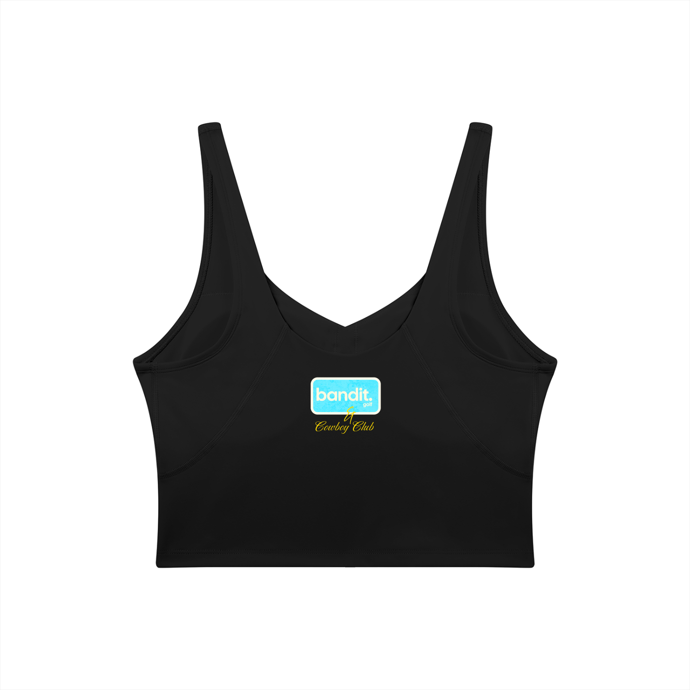 Women's V-Neck Bandit Golf & Cowboy Club Sports Bra - Sports Bra -