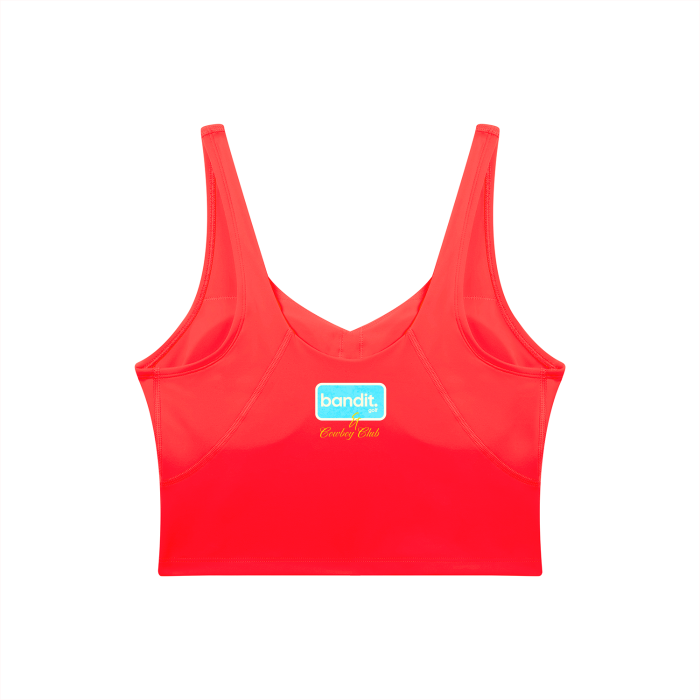 Women's V-Neck Bandit Golf & Cowboy Club Sports Bra - Sports Bra -
