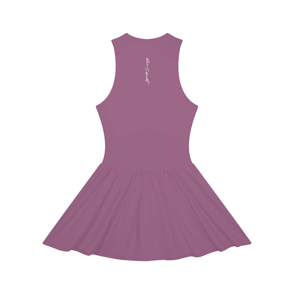 The Front Runner Full-Zip Golf Dress - Dress - Dark Purple
