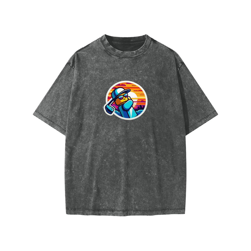 Sunset Golf Kids' T-Shirt - - Dark Gray