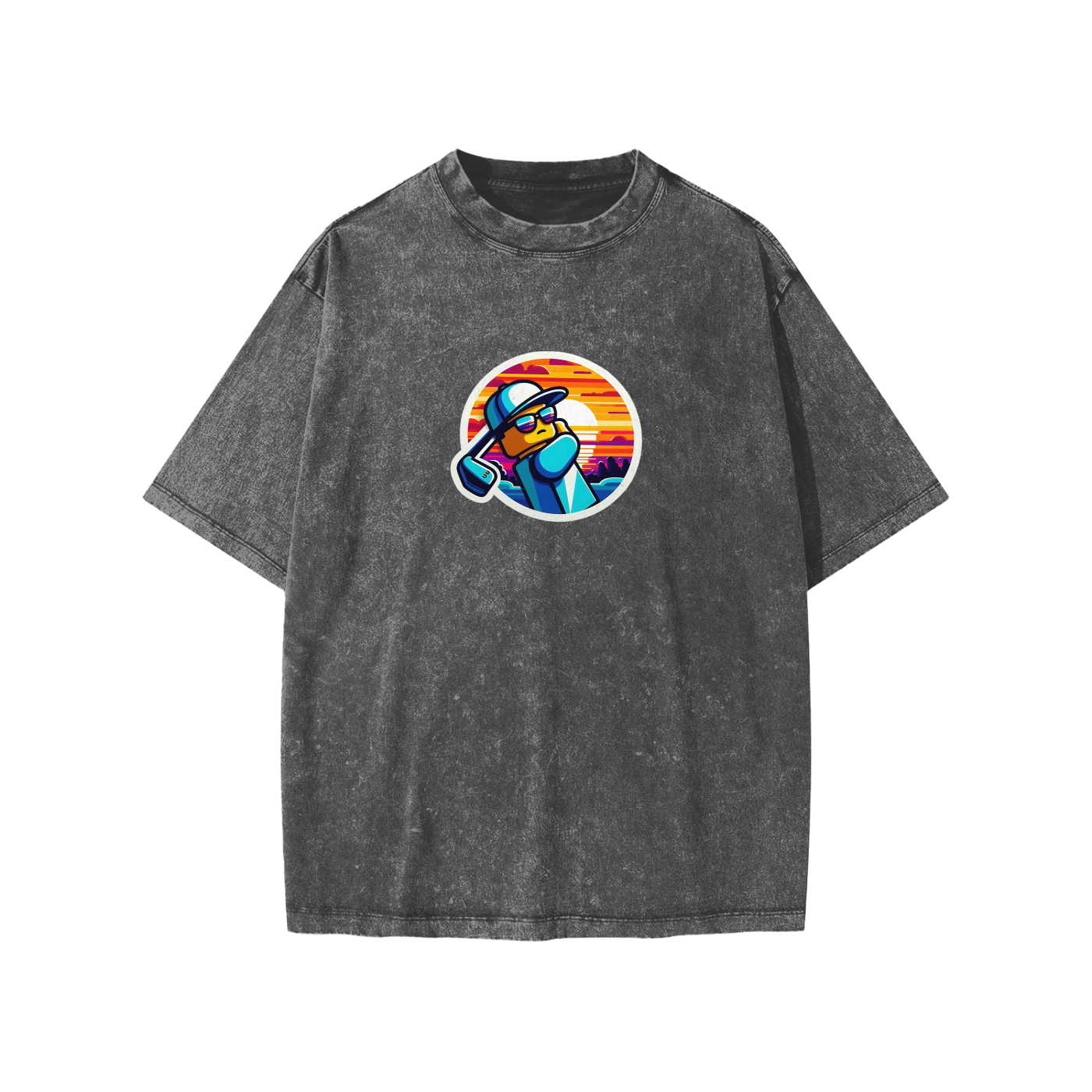 Sunset Golf Kids' T-Shirt - - Dark Gray