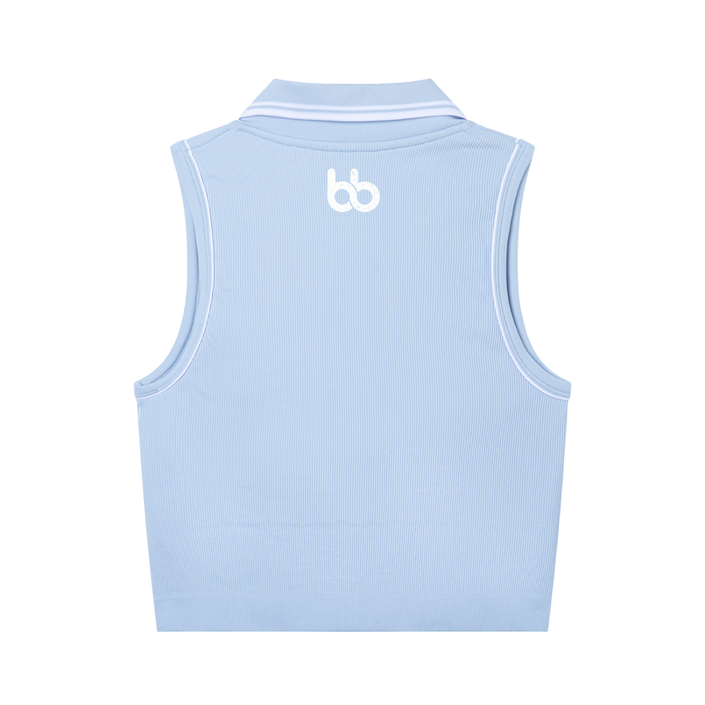 The Palmetto Tank Polo - Polo - Blue with White