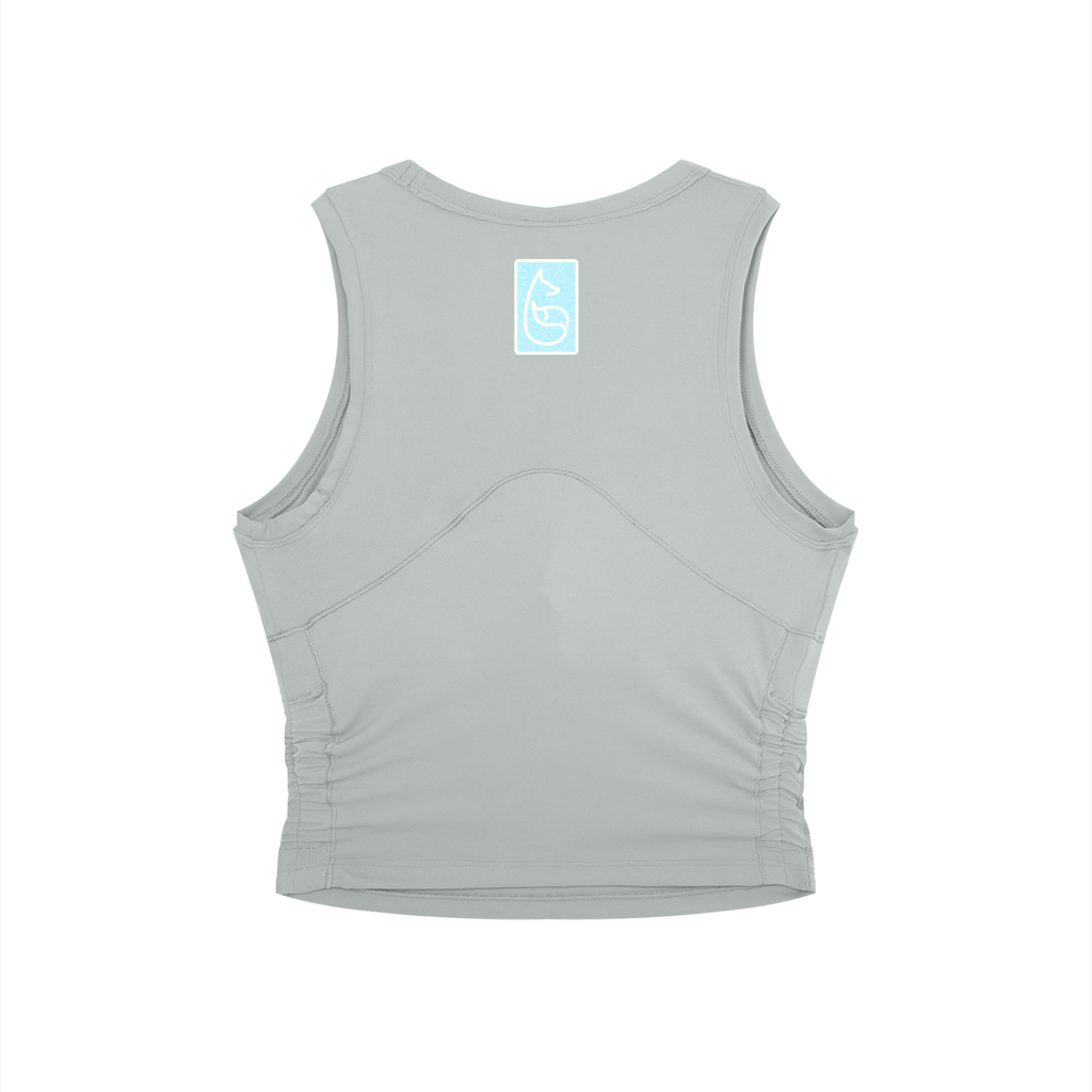 Bandit Crewneck Athletic Tank Top - Tank Top - Light Gray