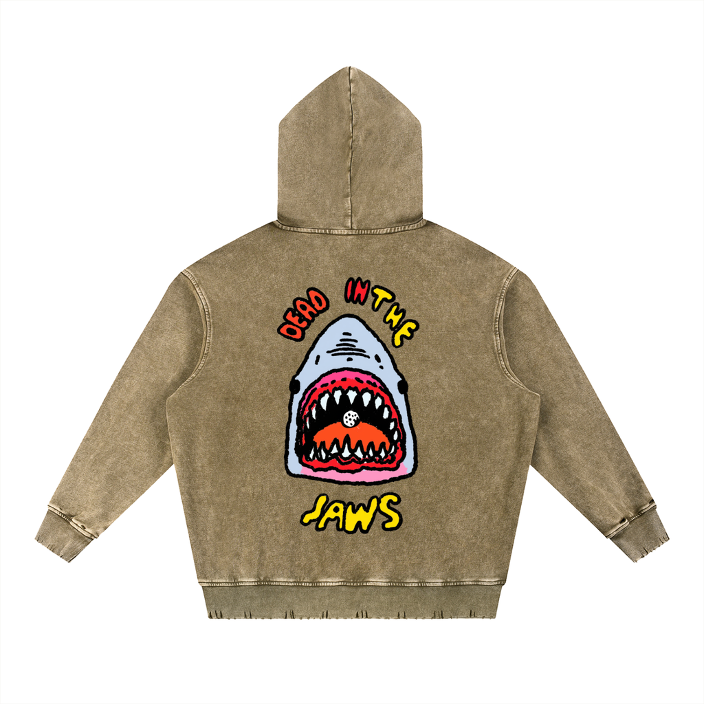 Dead in the Jaws Heavyweight Golf Hoodie - Hoodie -