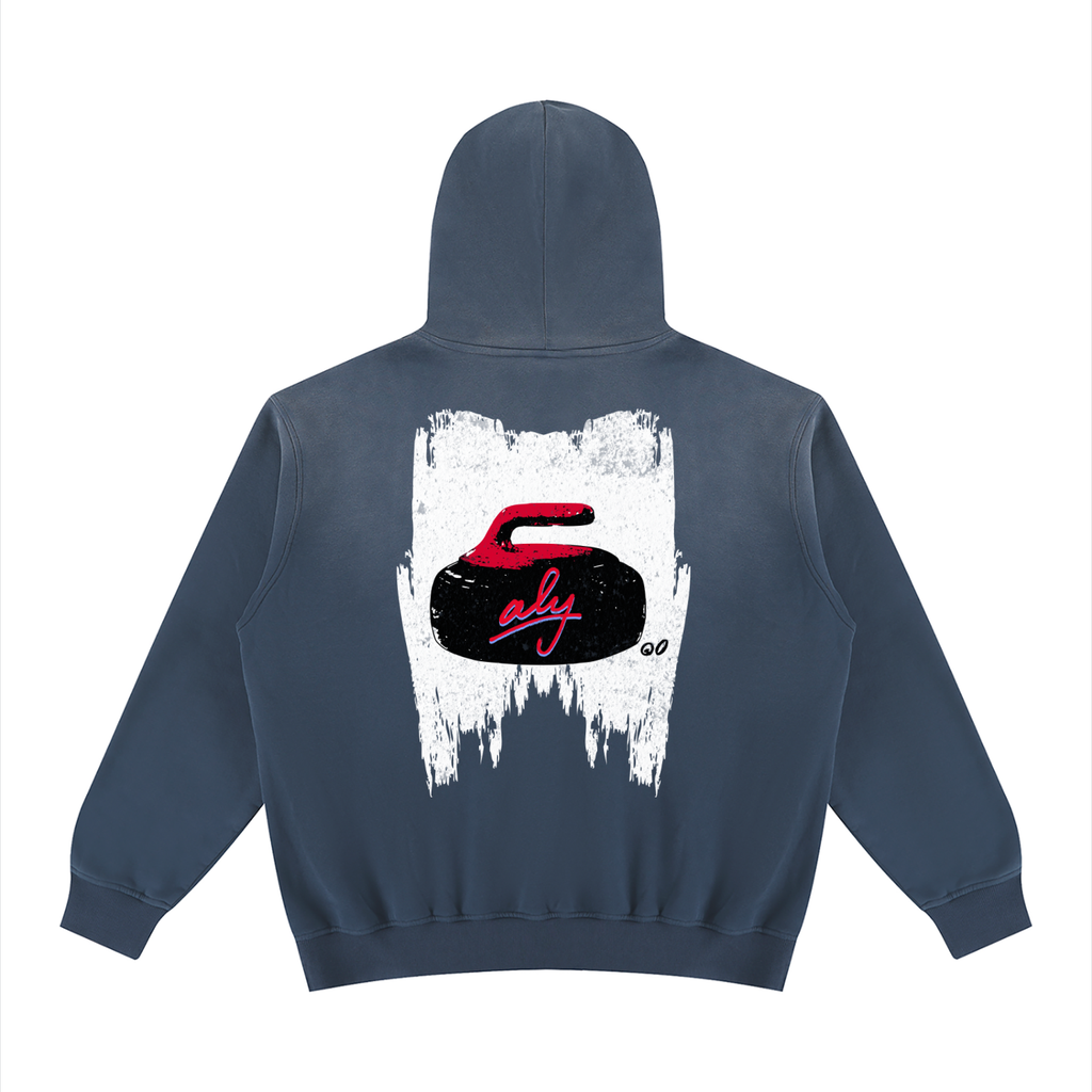 For Aly Vintage Washed Fleece Hoodie - Hoodie -