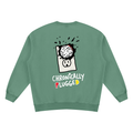 Chronically Plugged Vintage Washed Sweatshirt - Sweatshirt - Dark Green