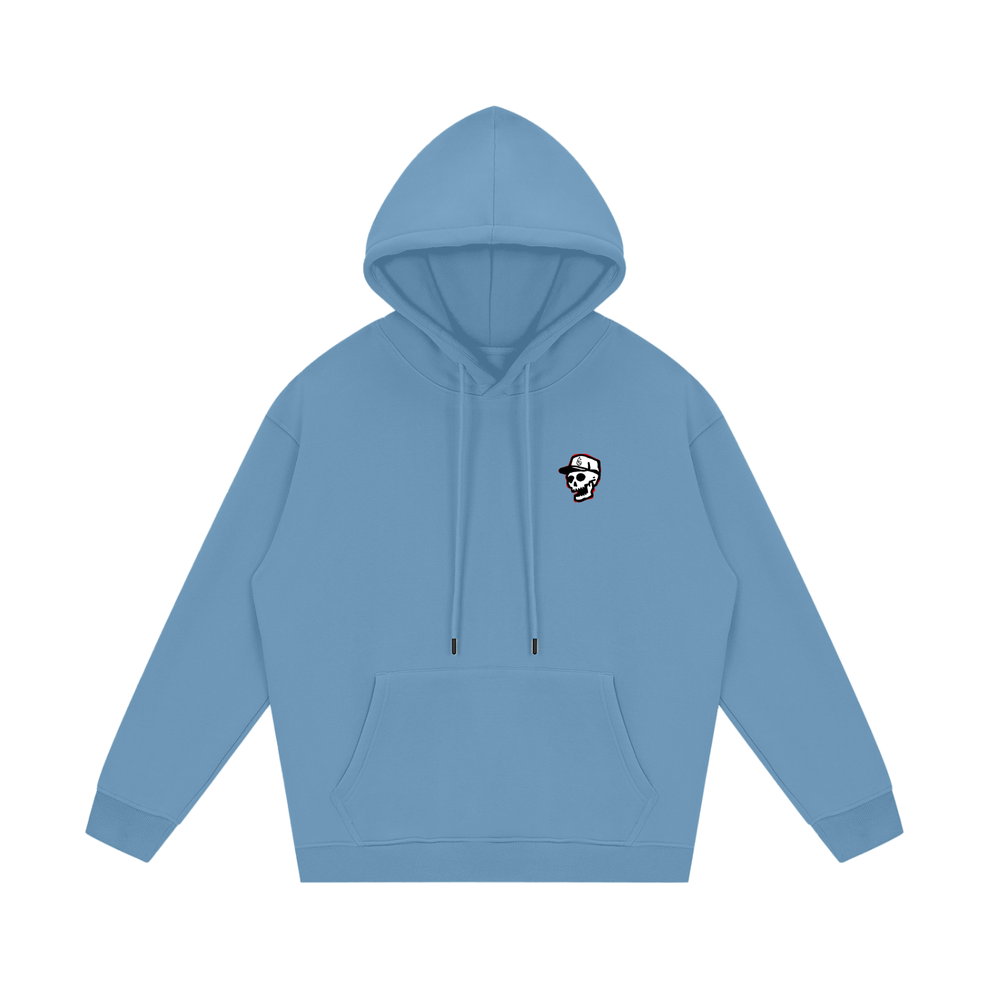 Skullmaster 2000 Fleeced Golf Hoodie - Hoodie - Medium Blue
