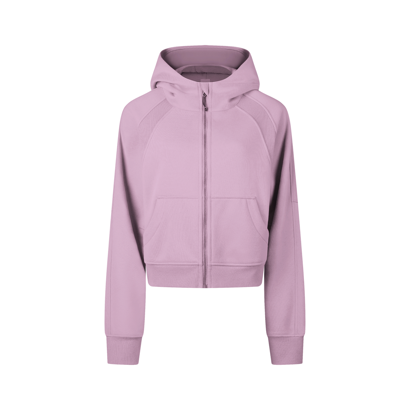 Women's Cowboy Club Cropped Full-Zip Hoodie - Hoodie - Pink