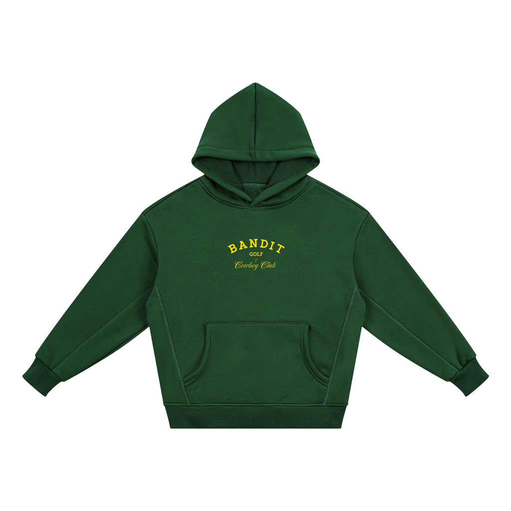 Bandit Golf & Cowboy Club Youth Fleeced Hoodie - Hoodie - Blackish Green