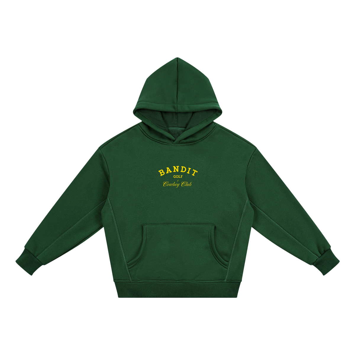 Bandit Golf & Cowboy Club Youth Fleeced Hoodie - Hoodie - Blackish Green