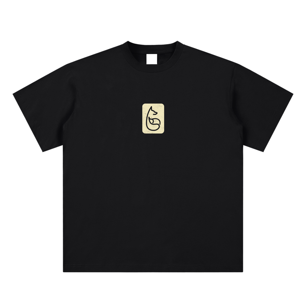 Bandit Sueded Cotton T-Shirt - T-Shirt - Black