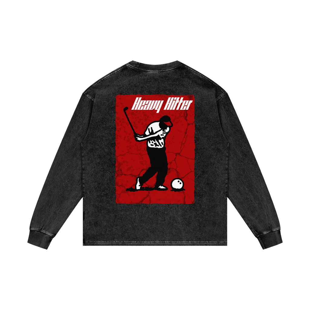 Heavy Hitter Acid Wash Tee - Long Sleeve -