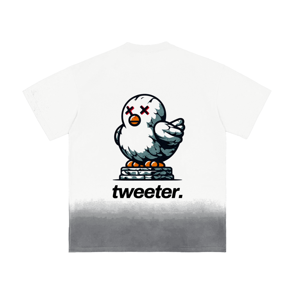 Tweeter. Sunfade Vintage Washed T-Shirt - T-Shirt -