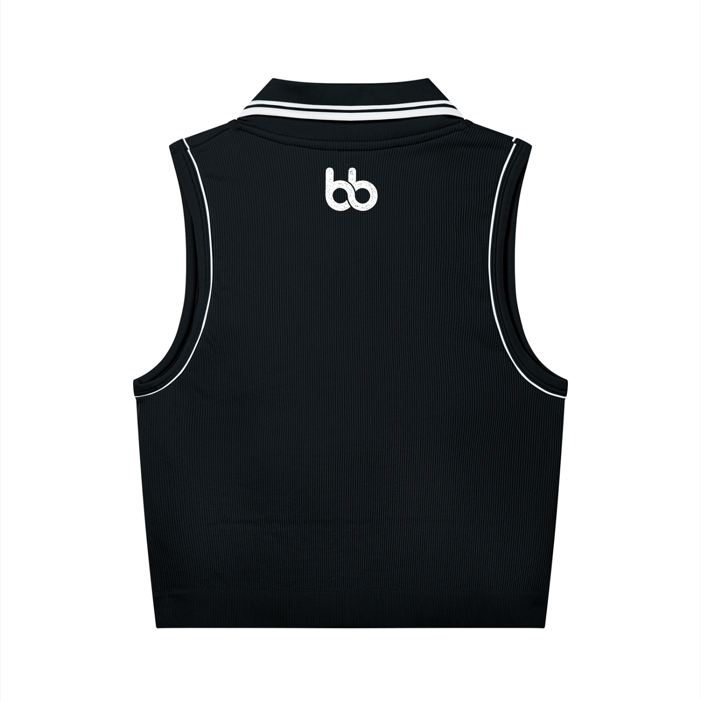 The Palmetto Tank Polo - Polo - Black with White