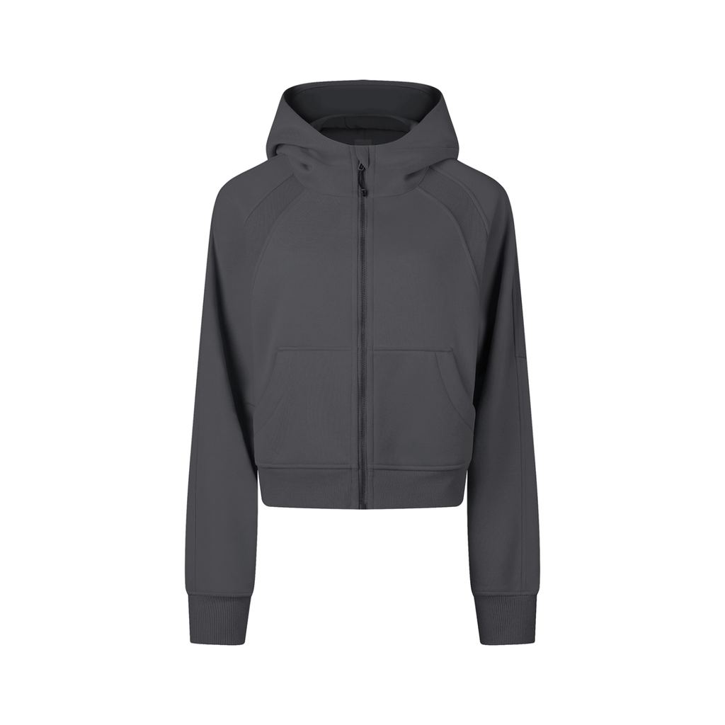 Women's Cowboy Club Cropped Full-Zip Hoodie - Hoodie -