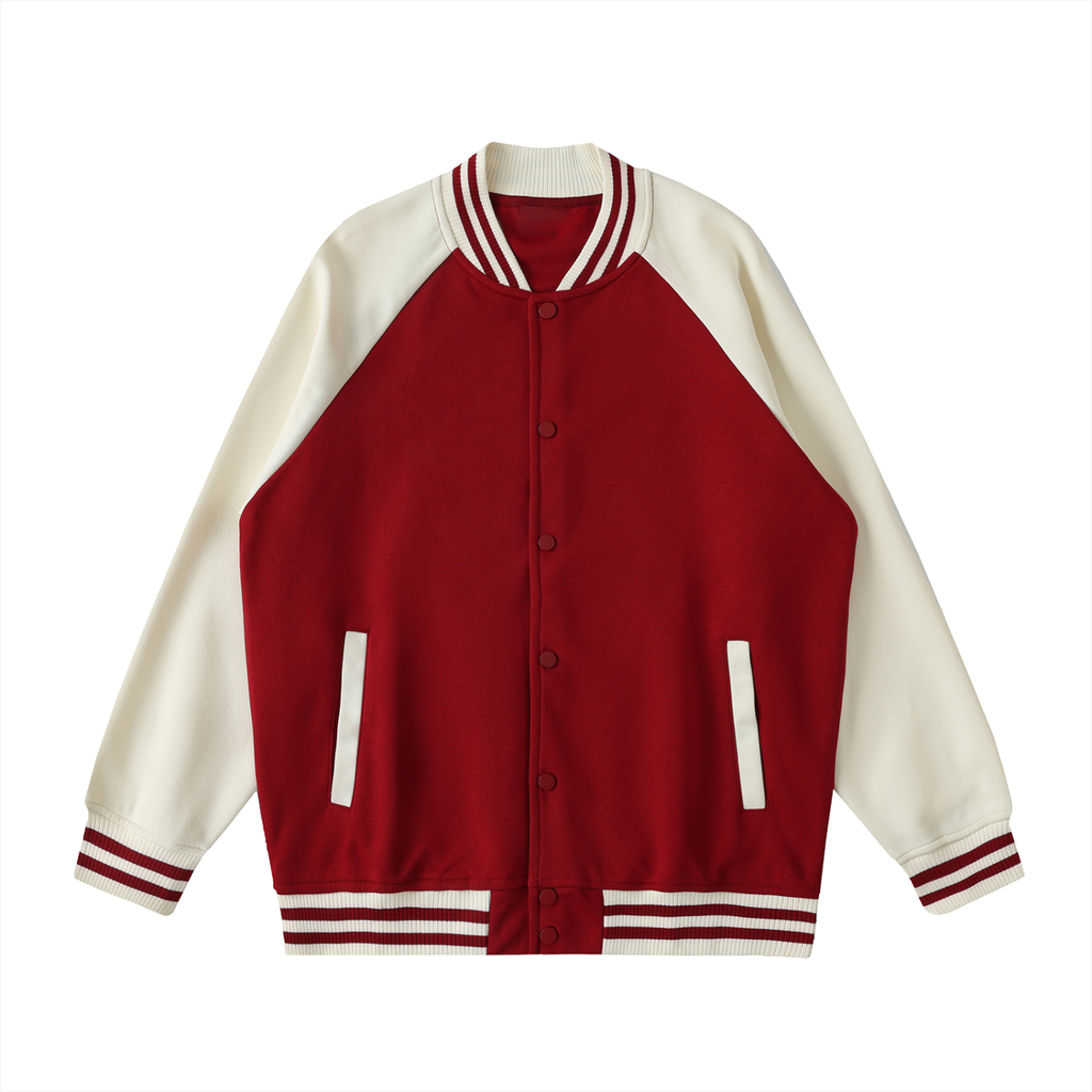 Bandit Golf x Cowboy Club Varsity Jacket - Jacket - Garnet with Apricot