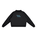 Forever Sunday Fleece Mock Neck Sweatshirt - Sweatshirt - Black