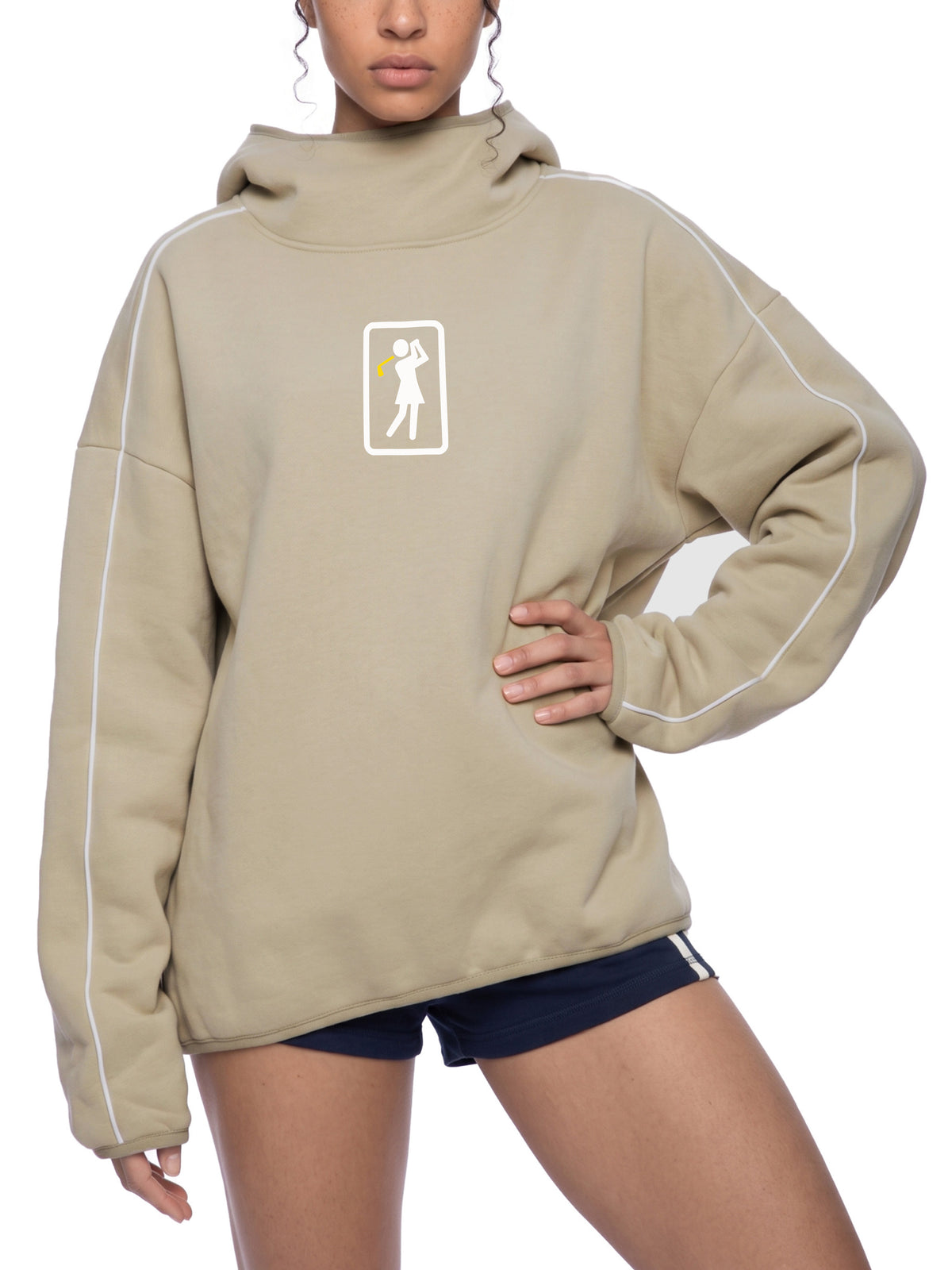 Golden Girl Boxy Fleece Golf Hoodie