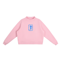 Femme Fleeced Mock Neck Sweatshirt - Sweatshirt - Pink