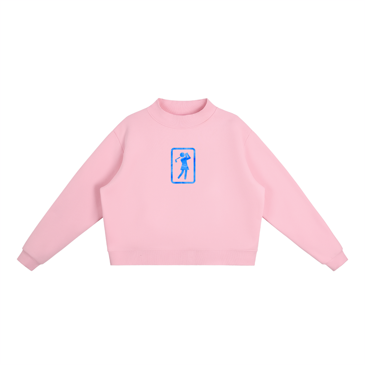 Femme Fleeced Mock Neck Sweatshirt