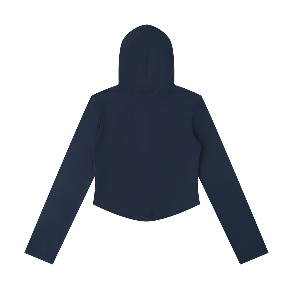 Women's Interlock Slim Cropped Hoodie - Hoodie -