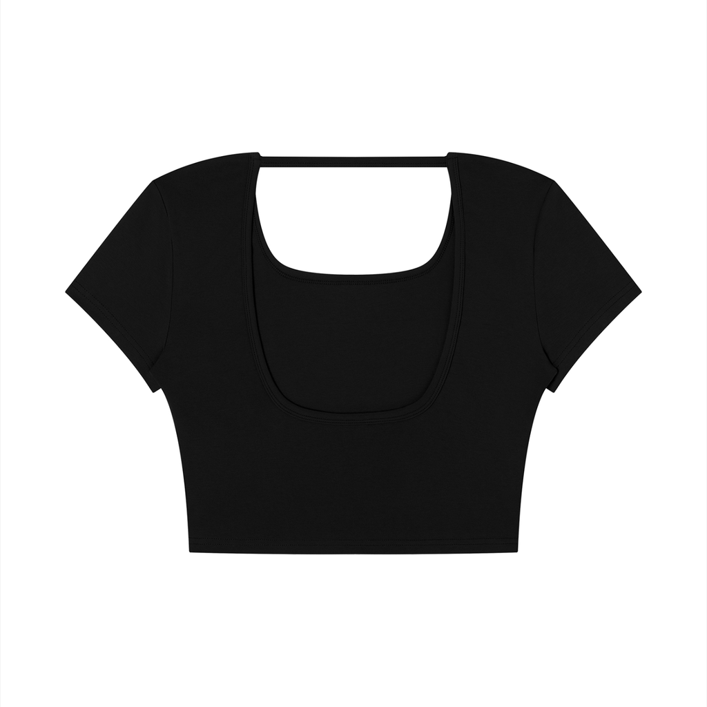 Bandit Golf & Cowboy Club Open Back Cropped T-Shirt - T-Shirt -