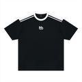 Color Blocked Relaxed bb Tee - T-Shirt - Black with White