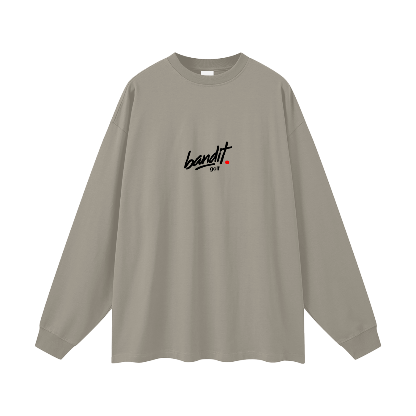 Not An Addiction Long Sleeve Graphic T-Shirt - Long Sleeve - Gray Camel