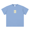 Bandit Sueded Cotton T-Shirt - T-Shirt - Light Blue