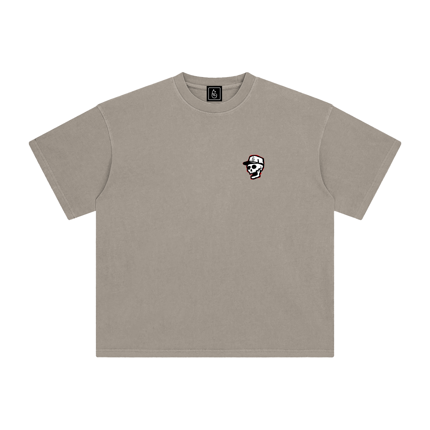 Skullmaster 2000 Enzyme Washed Golf Tee - T-Shirt - Khaki