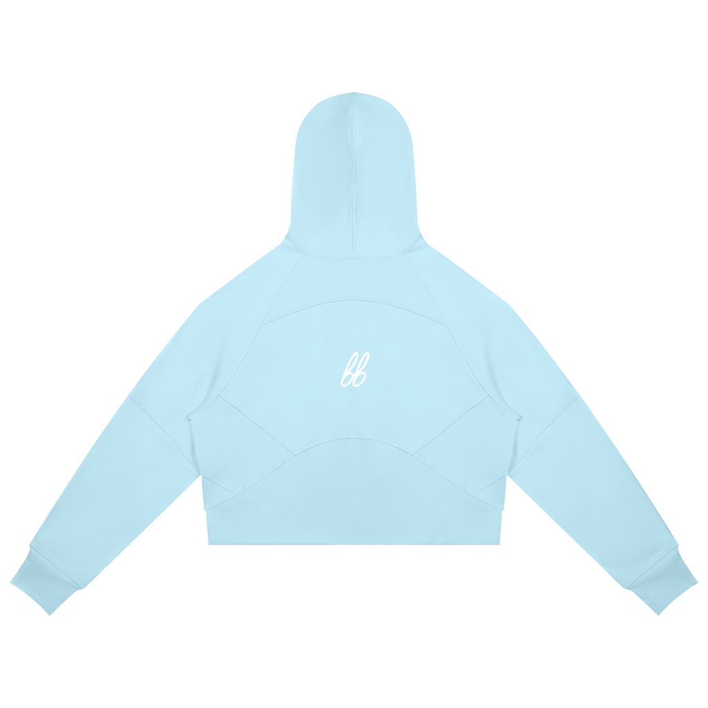 Athletic Cropped bb Hoodie - Hoodie - Sky Blue