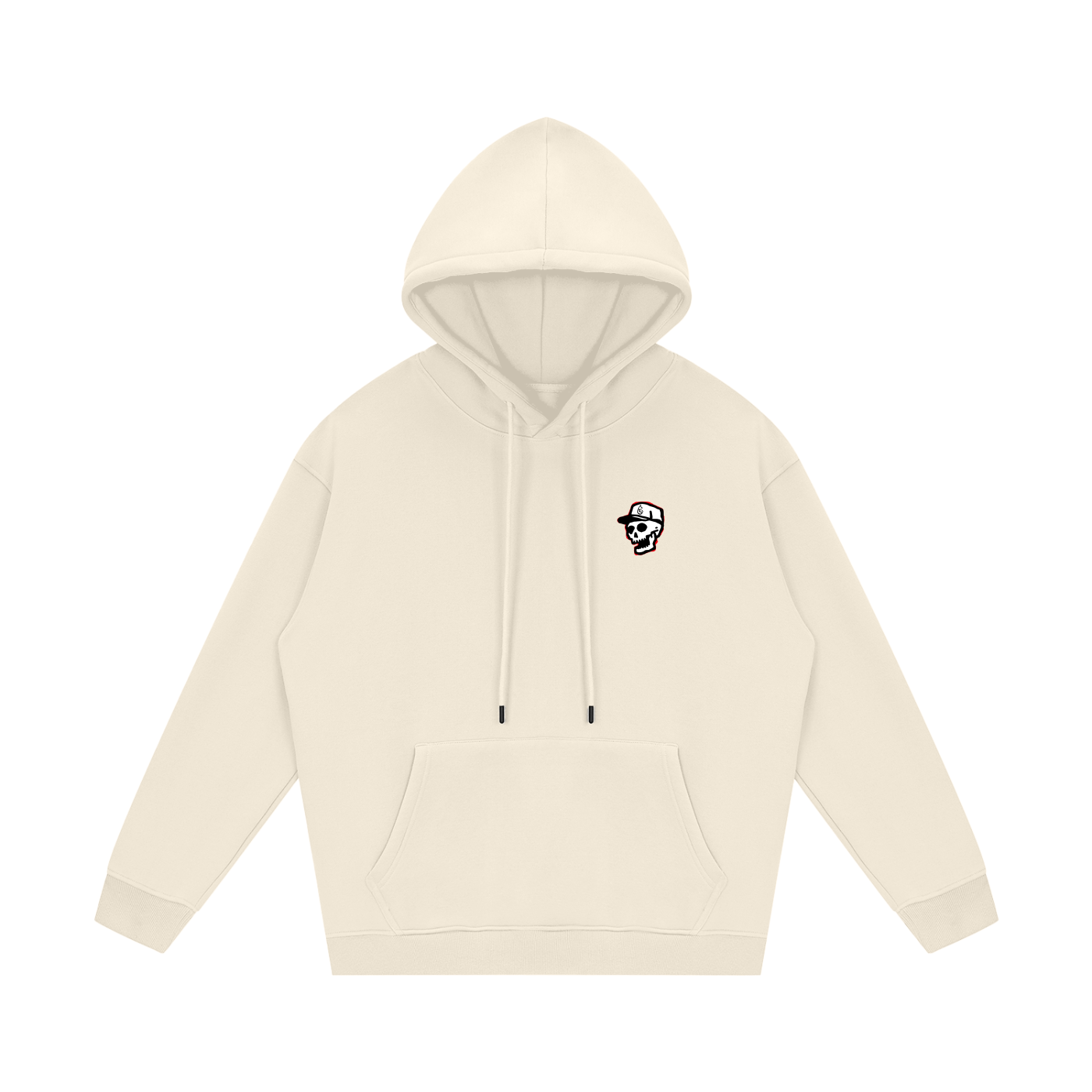 Skullmaster 2000 Fleeced Golf Hoodie - Hoodie - Cream Apricot