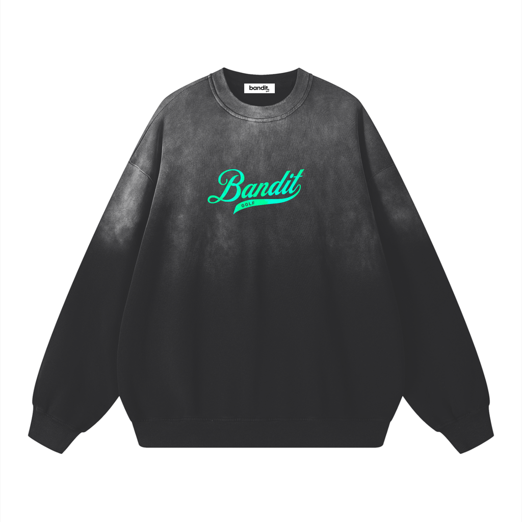 Fully Cooked Sunfade Golf Sweatshirt - Sweatshirt - Black