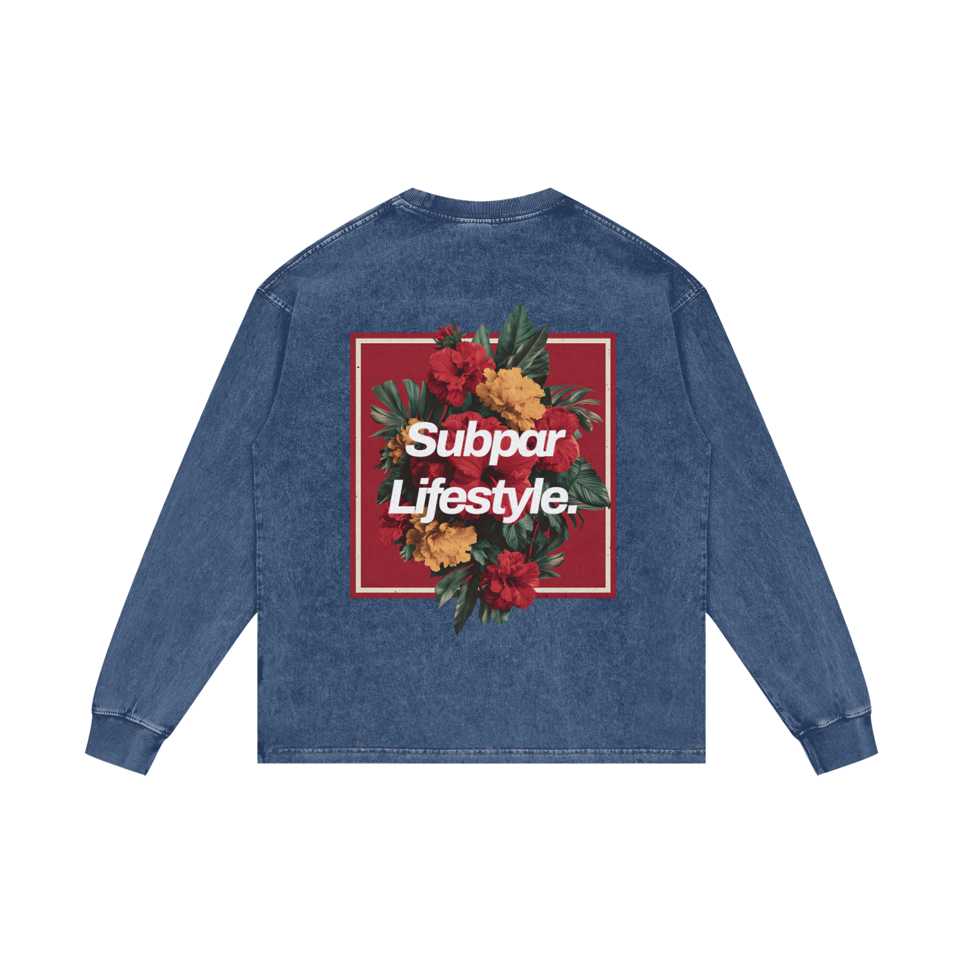 Subpar Lifestyle Acid Washed Long Sleeve Golf Tee - Long Sleeve -