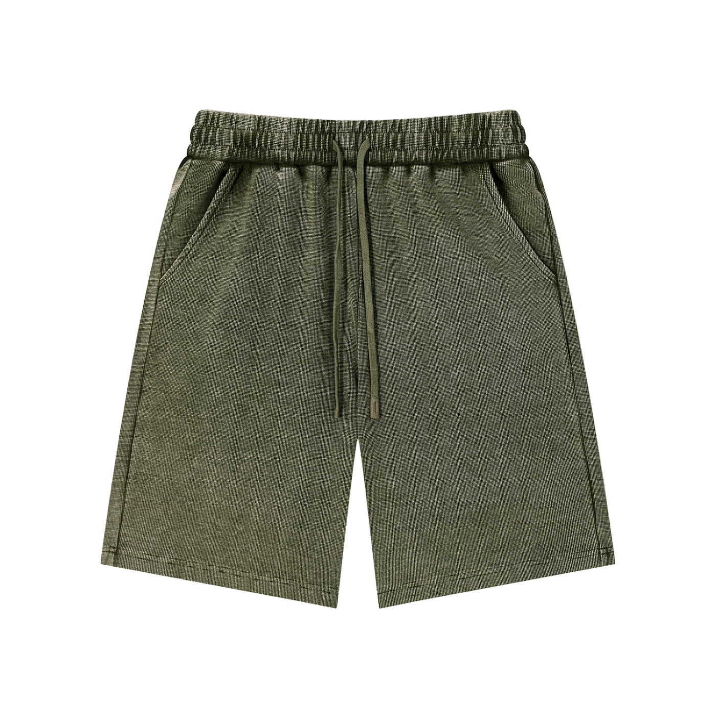 Practice Session Waffle Knit Shorts - Shorts - Army Green