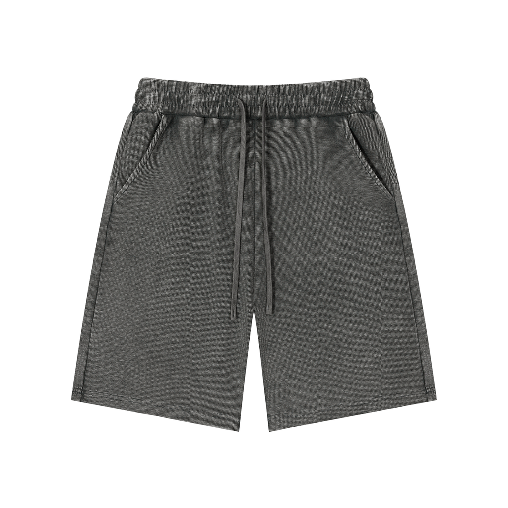Practice Session Waffle Knit Shorts - Shorts - Gray