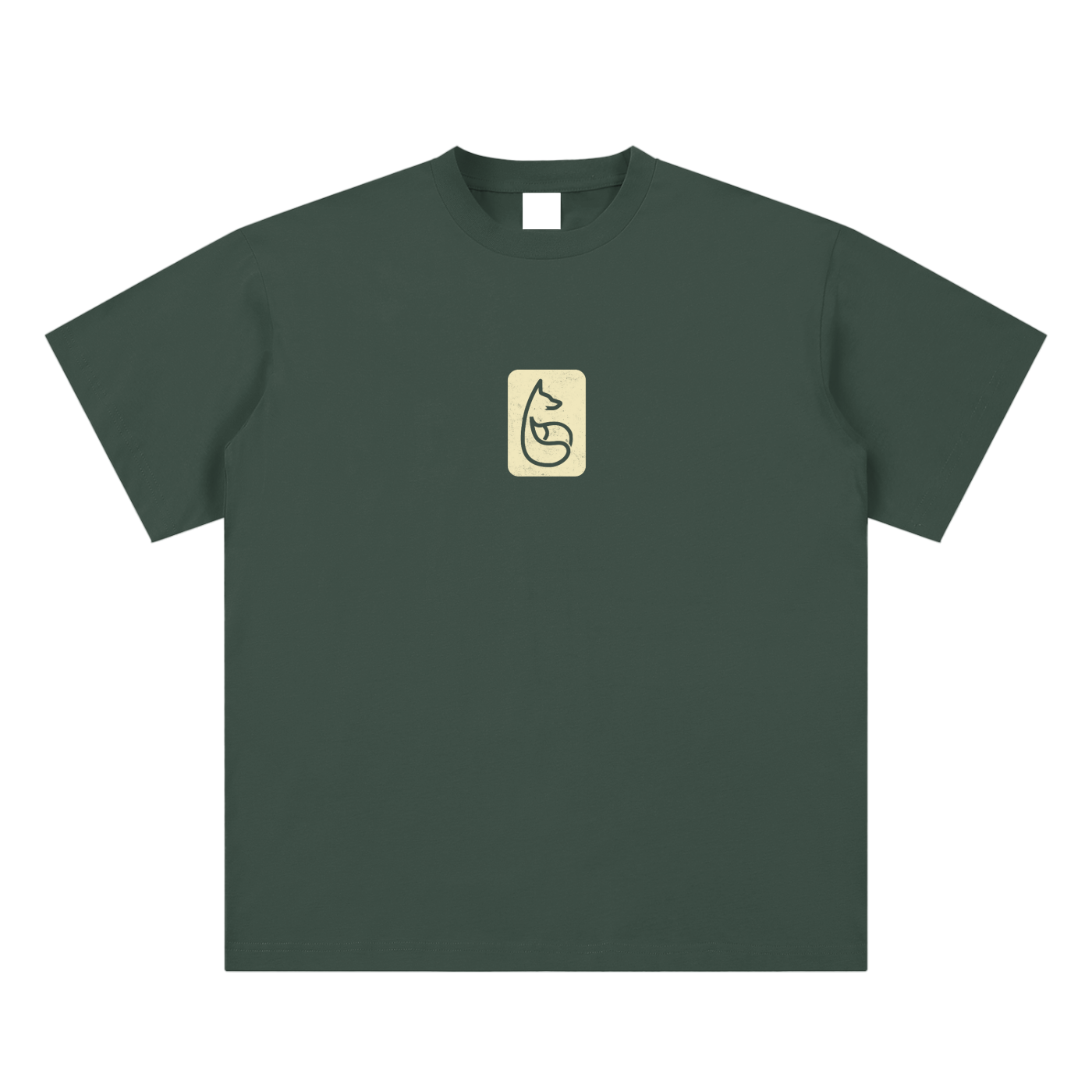 Bandit Sueded Cotton T-Shirt - T-Shirt - Green
