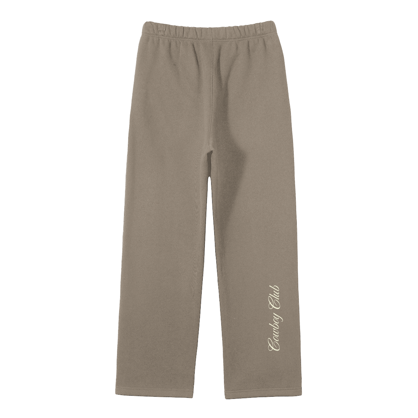 Cowboy Club Fleeced Straight Leg Pants - Sweatpants -